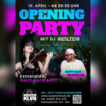 Titelbild zur Veranstaltung Opening Küstenklub mit DJ Saltic
