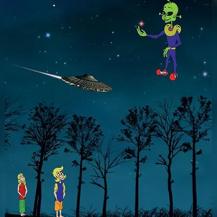 Titelbild zur Veranstaltung Musels Fahrt zur Erde