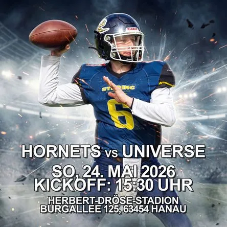 Titelbild zur Veranstaltung Hanau Hornets vs. Frankfurt Universe