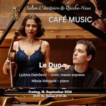 Titelbild zur Veranstaltung CAFÉ MUSIC mit „Le Duo“