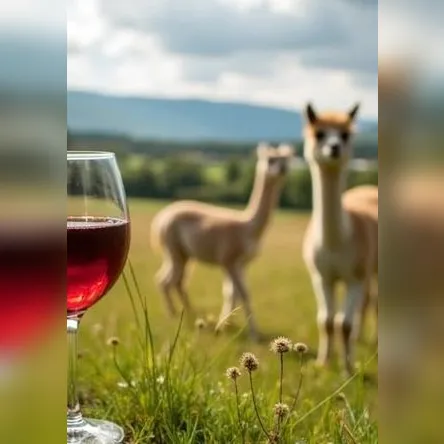 Titelbild zur Veranstaltung Alpaka & Wein