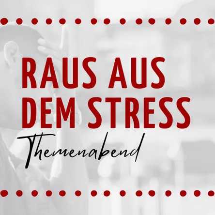 Titelbild zur Veranstaltung Raus aus dem Stress