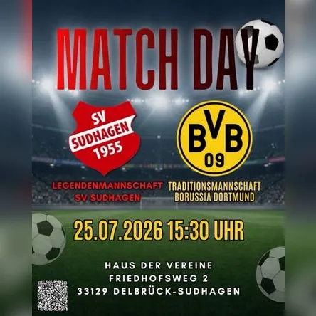 Titelbild zur Veranstaltung SV Sudhagen vs Traditionsmannschaft BVB