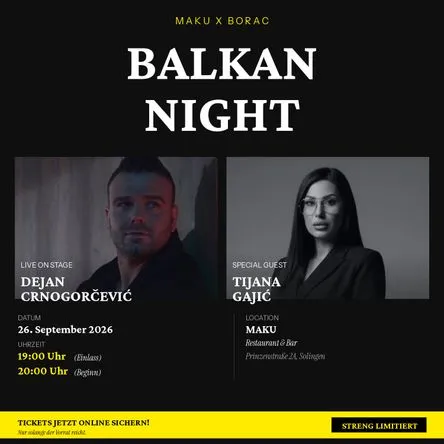 Titelbild zur Veranstaltung Balkan Night