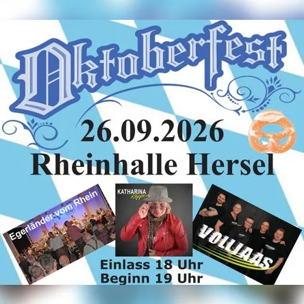 Titelbild zur Veranstaltung Oktoberfest Rheinhalle Hersel 2026