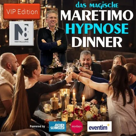 Titelbild zur Veranstaltung Hypnose-Dinner (VIP Edition) N8 Augsburg