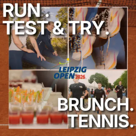 Titelbild zur Veranstaltung Running & Brunch X LEIPZIG OPEN 2026