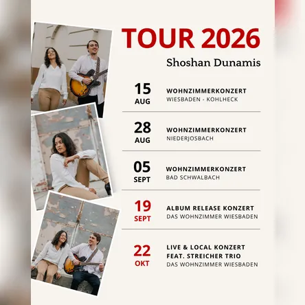Titelbild zur Veranstaltung Shoshan Dunamis Tour 2026