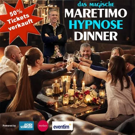 Titelbild zur Veranstaltung Das magische Hypnose-Dinner Augsburg