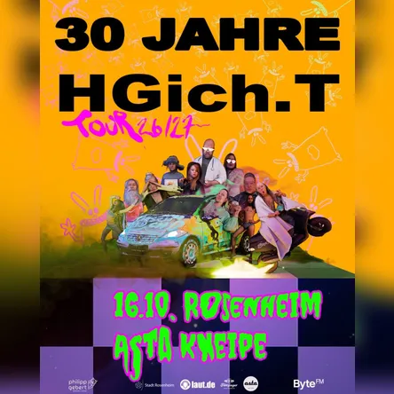 Titelbild zur Veranstaltung HGich.T Live + Acid Aftershow