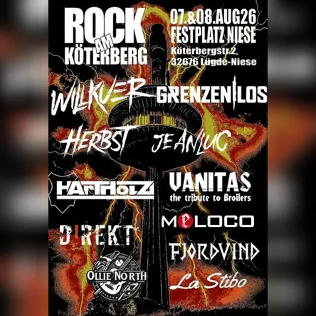 Titelbild zur Veranstaltung Rock am Köterberg 2026