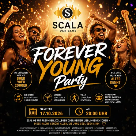Titelbild zur Veranstaltung FOREVER YOUNG PARTY