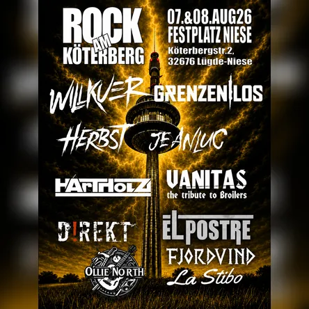 Titelbild zur Veranstaltung Rock am Köterberg 2026