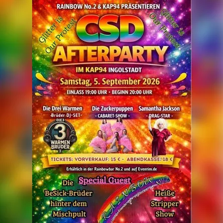 Titelbild zur Veranstaltung CSD Afterparty