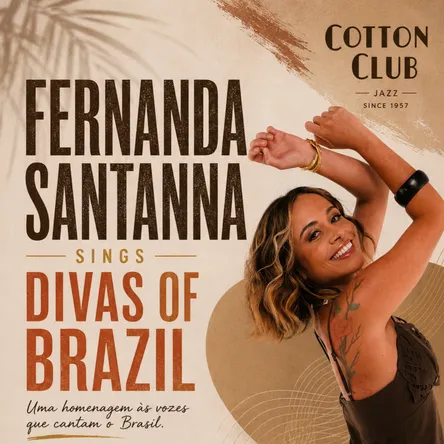 Titelbild zur Veranstaltung FERNANDA SANTANNA SINGS DIVAS OF BRAZIL
