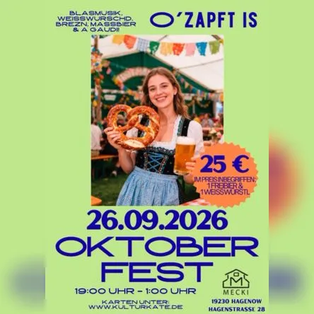 Titelbild zur Veranstaltung Oktoberfest 2026