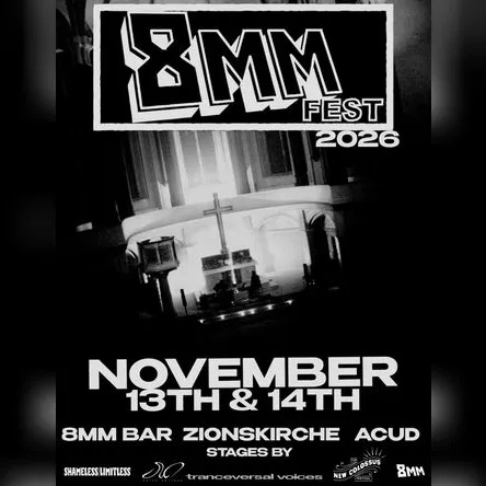 Titelbild zur Veranstaltung 8MM Fest 2026 13th +14th Nov
