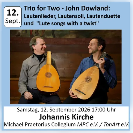 Titelbild zur Veranstaltung Trio for Two - John Dowland