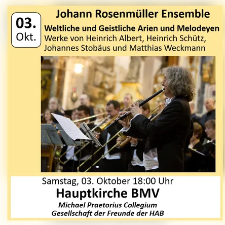 Titelbild zur Veranstaltung Johann Rosenmüller Ensemble