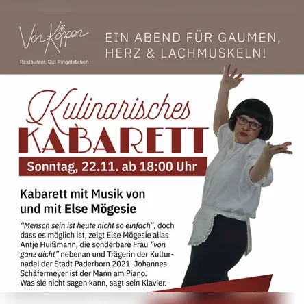 Titelbild zur Veranstaltung kulinarisches Musik-Kabarett