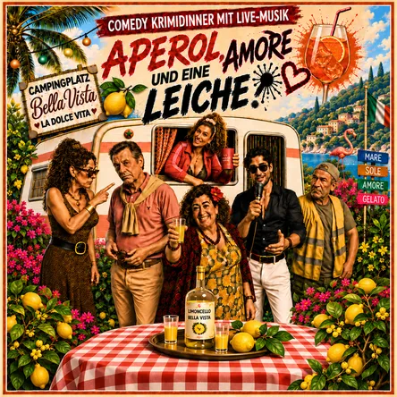 Titelbild zur Veranstaltung Aperol, Amore und eine Leiche