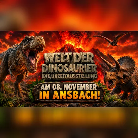 Titelbild zur Veranstaltung Welt der Dinosaurier - Ansbach