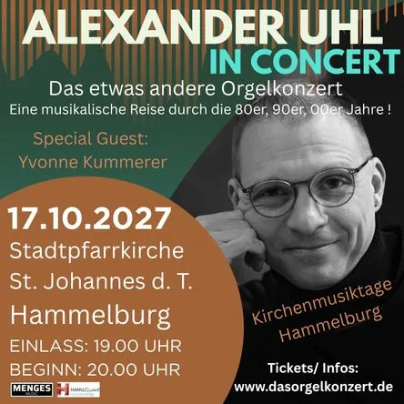 Titelbild zur Veranstaltung Alexander Uhl - Das Orgelkonzert