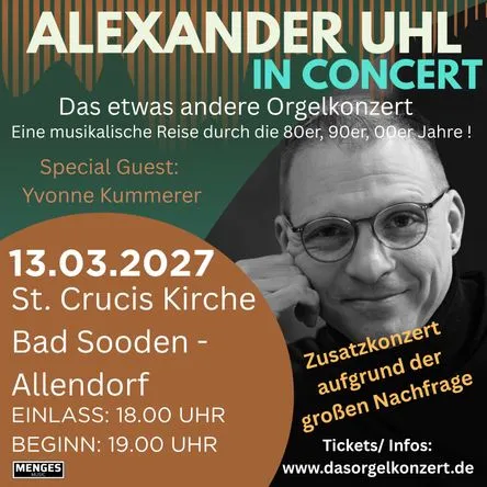 Titelbild zur Veranstaltung Alexander Uhl - Das Orgelkonzert
