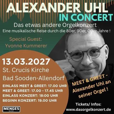 Titelbild zur Veranstaltung Alexander Uhl - Das Orgelkonzert