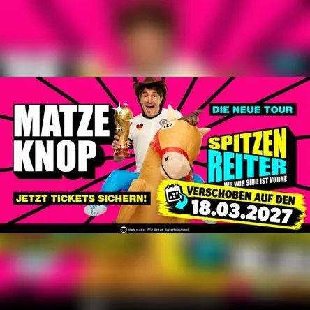 Titelbild zur Veranstaltung Matze Knop - SPITZENREITER