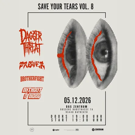 Titelbild zur Veranstaltung Save Your Tears Vol.8