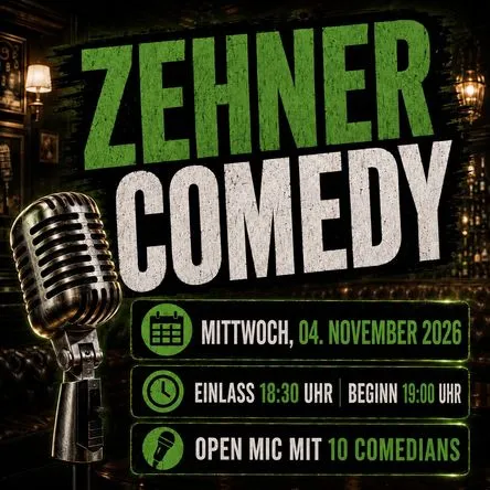 Titelbild zur Veranstaltung Zehner Comedy