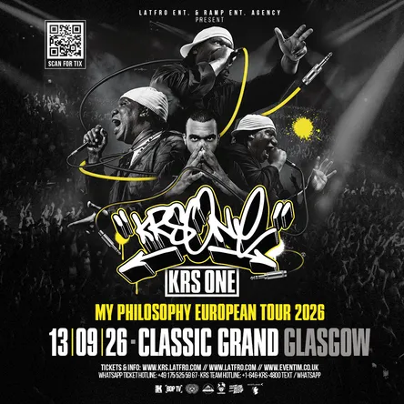 Tickets for KRS ONE LIVE IN GLASGOW on 13/09/26 in Classic Grand